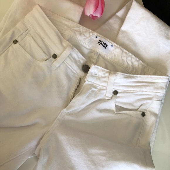 Paige Jeans White Skyline Ankle Peg size 24 - Picture 4 of 7